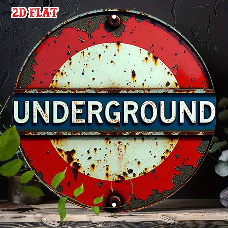 Home Decor London - Vintage London Underground Round Metal Tin