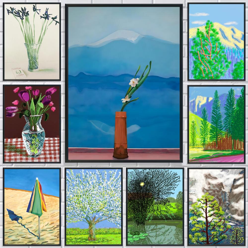 Home Decor Niche - Niche Aesthetic D-David Hockney Poster HD