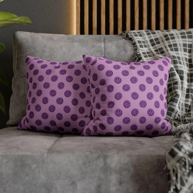 VIKAMA Purple Smile Cushion Co - Home Decor Emoji recension och pris