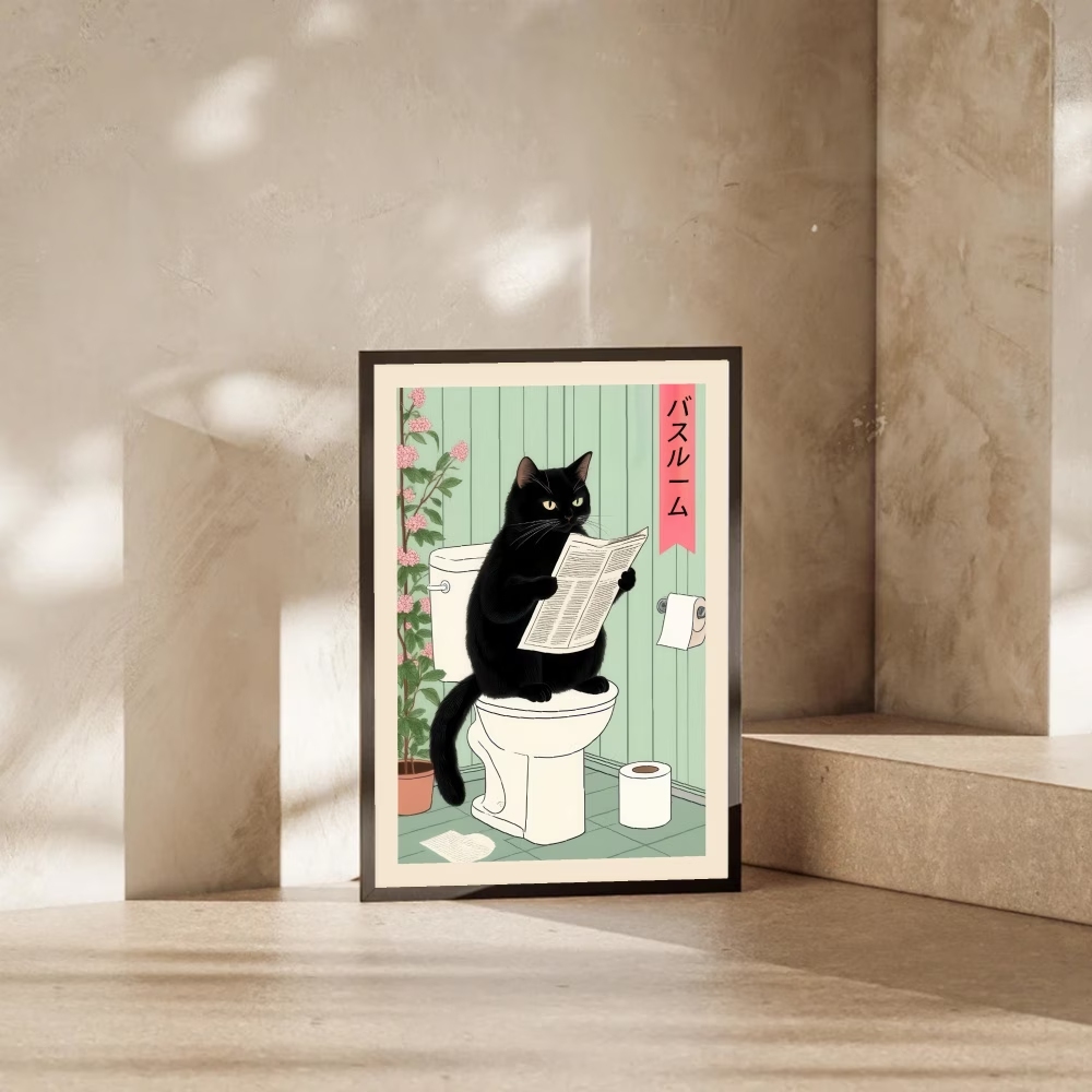 Modern,Retro Interesting Toile - Home Decor Cat recension och pris