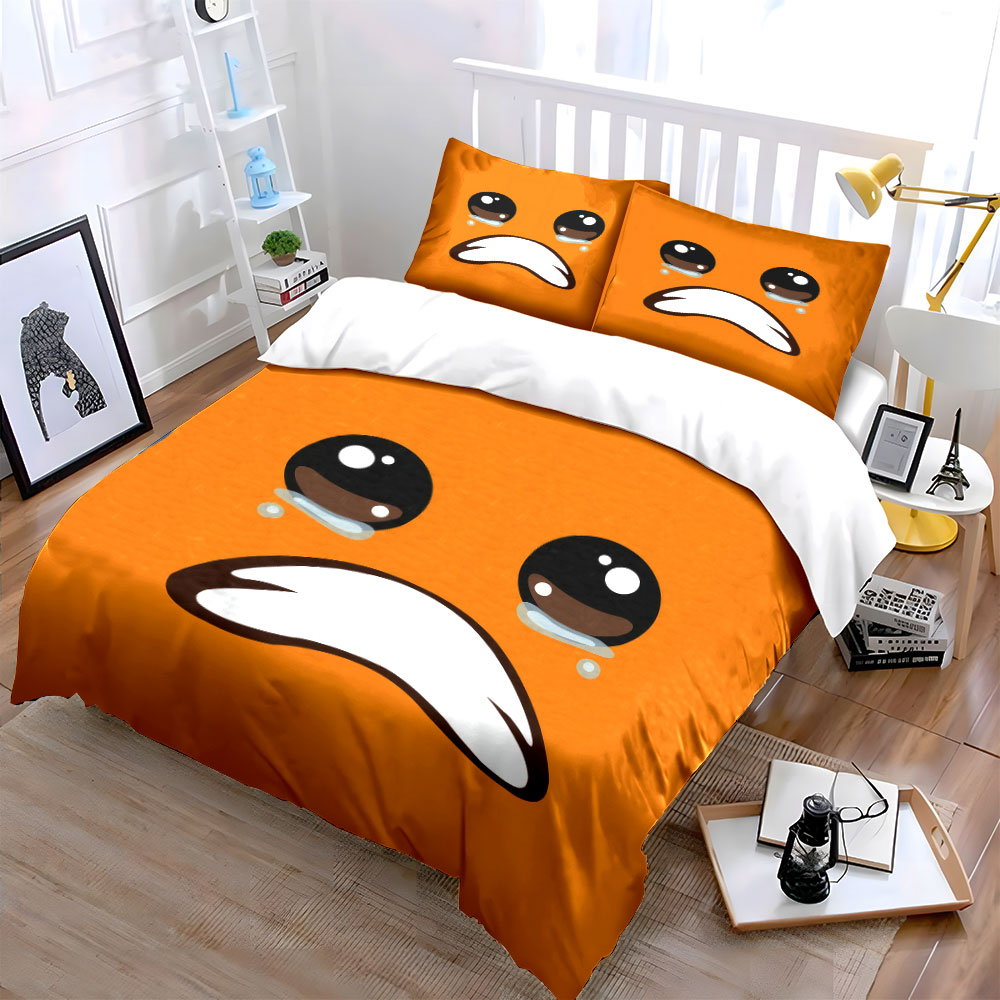 Cute Crying Orange Face Emoji  - Home Decor Emoji recension och pris