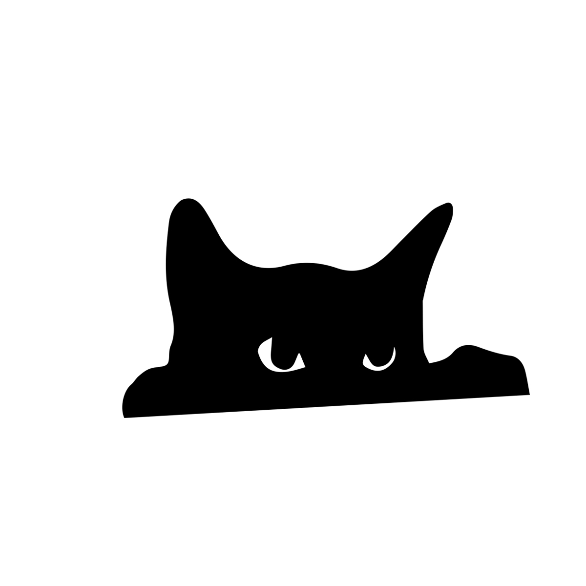 1 Pc Cat Looking Up Door Toppe - Home Decor Cat recension och pris