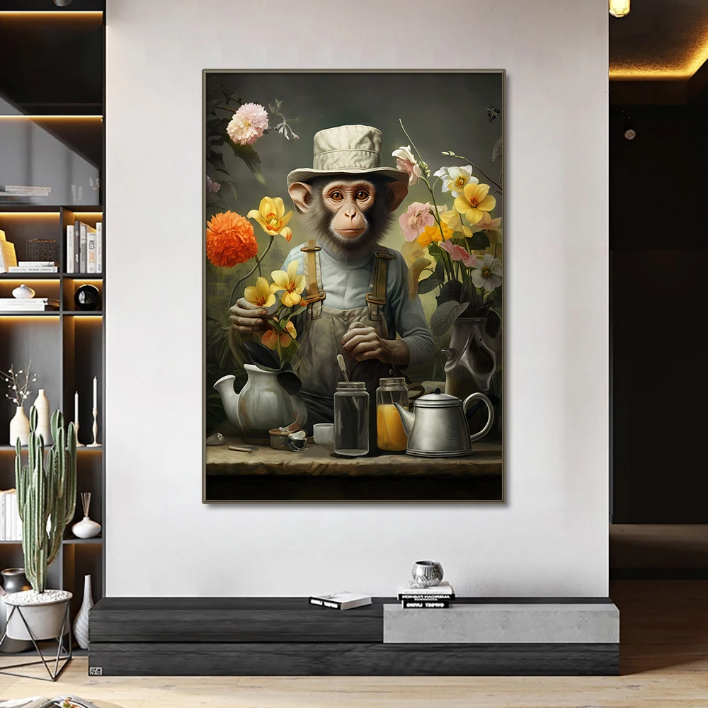 Nordic Gorilla Wear Suit Wall  - Home Decor Japandi recension och pris