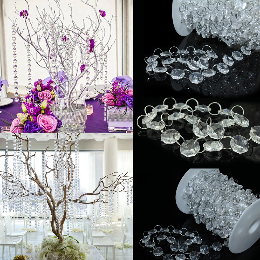 10M Clear Octagonal Acrylic Be - String Curtain Light recension och pris