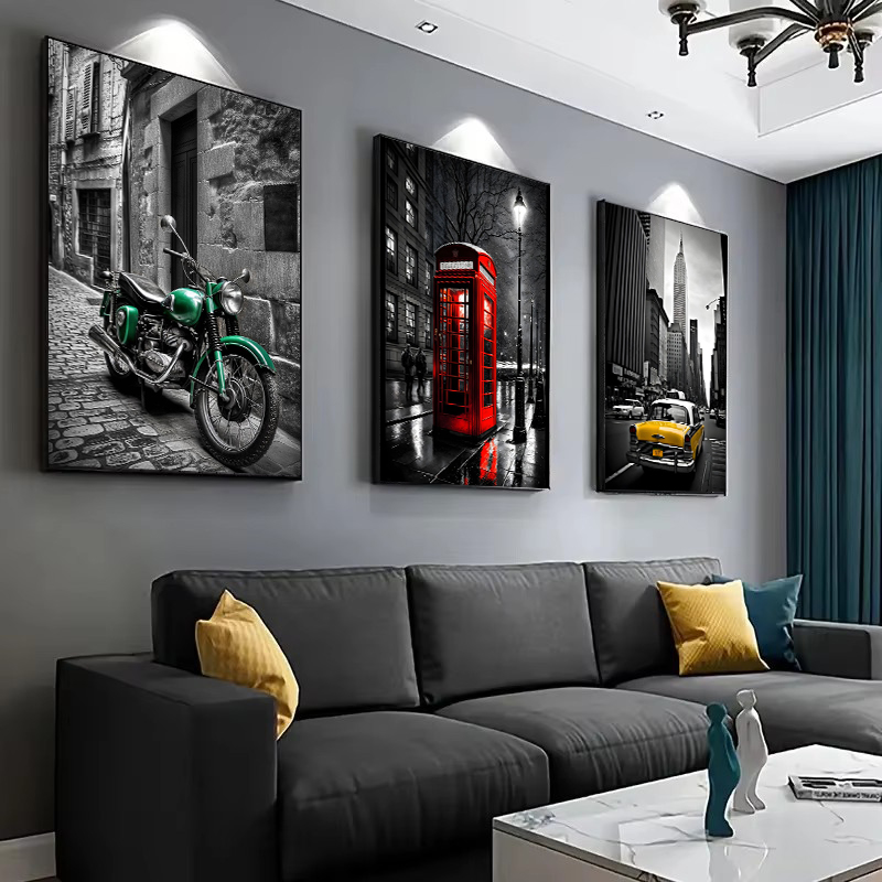 Modern Black and White Buildin - Home Decor London recension och pris
