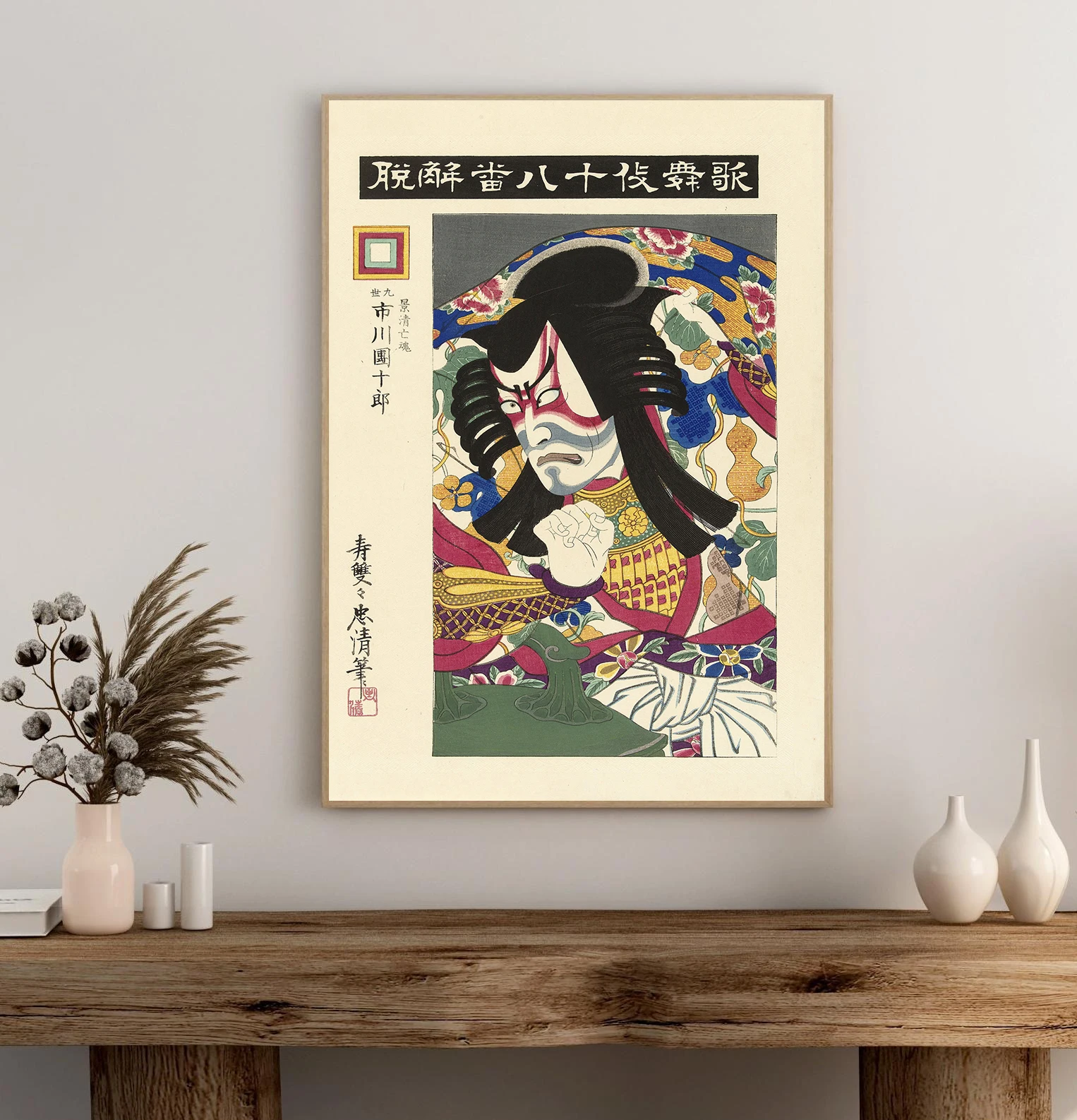 Canvas Painting Retro Japanese - Home Decor Japandi recension och pris
