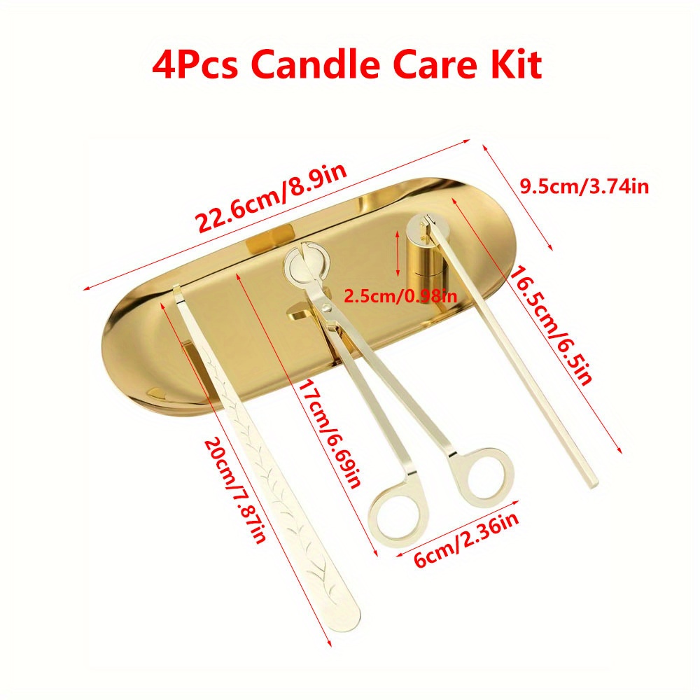 4pcs/set Luxury Candle Care Ki - Home Decor Luxury recension och pris