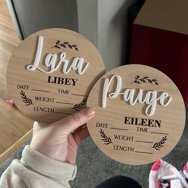 1Pc Custom Baby Announcement S - Home Decor Zone recension och pris