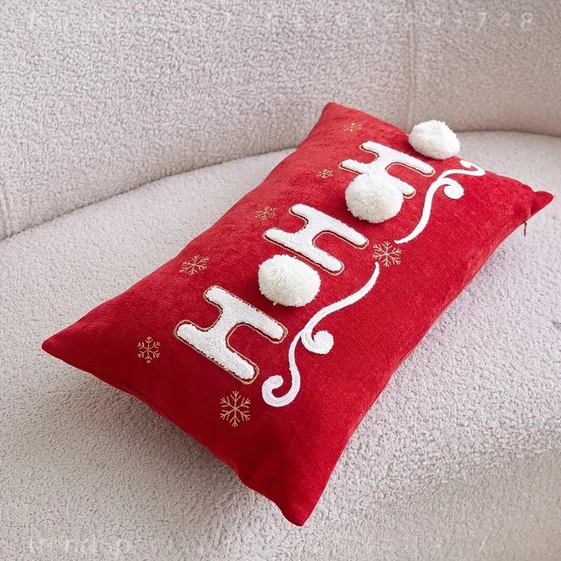 1pc Terry Embroidery HOHOHO Ch - Home Christmas Decor recension och pris