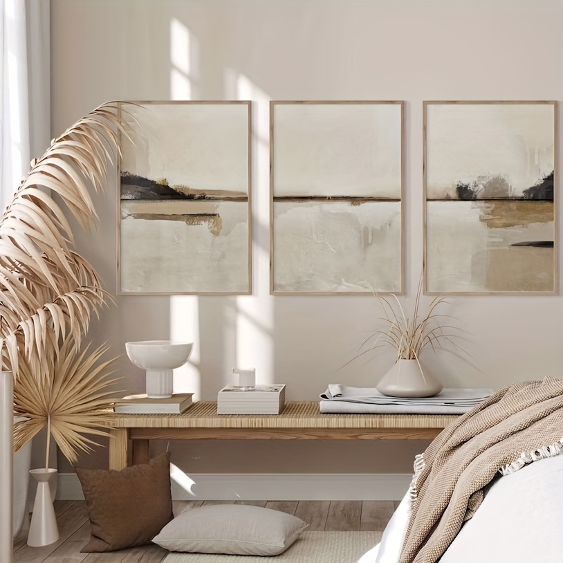 3pcs/set Neutral Abstract Geom - Home Decor Japandi recension och pris