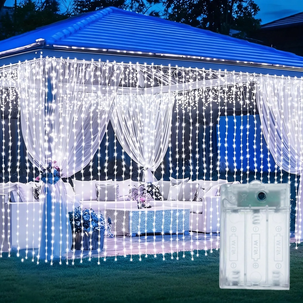 Xmas Festoon LED Curtain Strin - String Curtain Light recension och pris