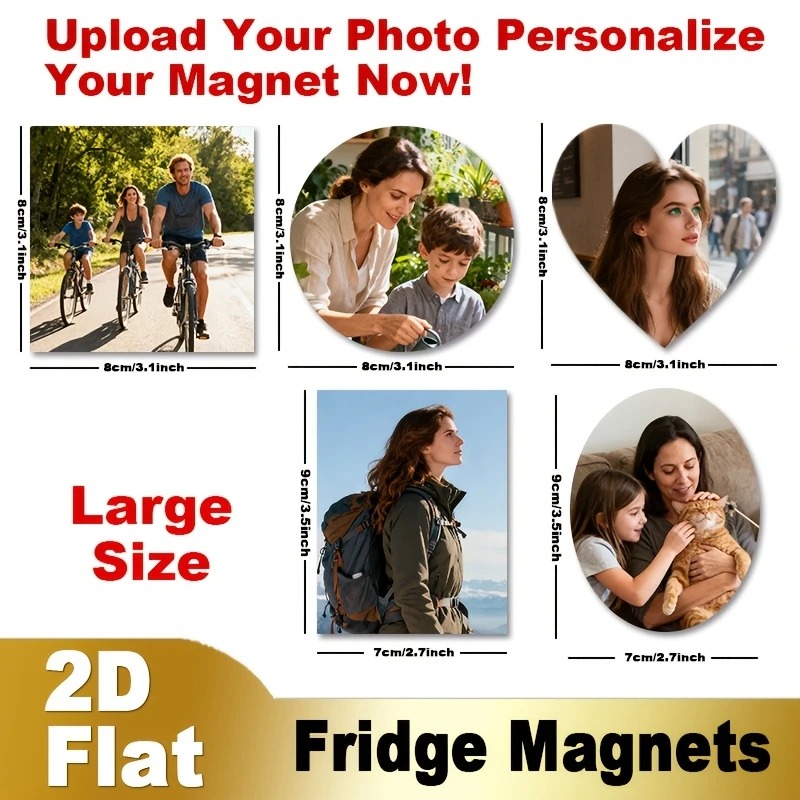 Custom Photo Fridge Magnet 2D  - Home Christmas Decor recension och pris
