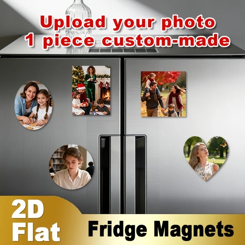Custom Photo Fridge Magnet 2D  - Home Christmas Decor recension och pris