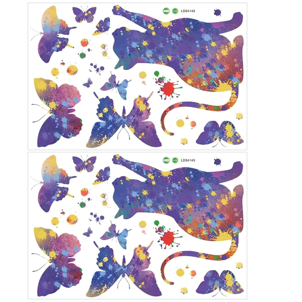 2 Sheets Cat Decal for Wall Bu - Home Decor Cat recension och pris