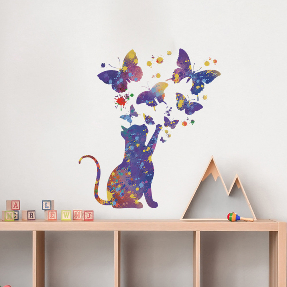 2 Sheets Cat Decal for Wall Bu - Home Decor Cat recension och pris