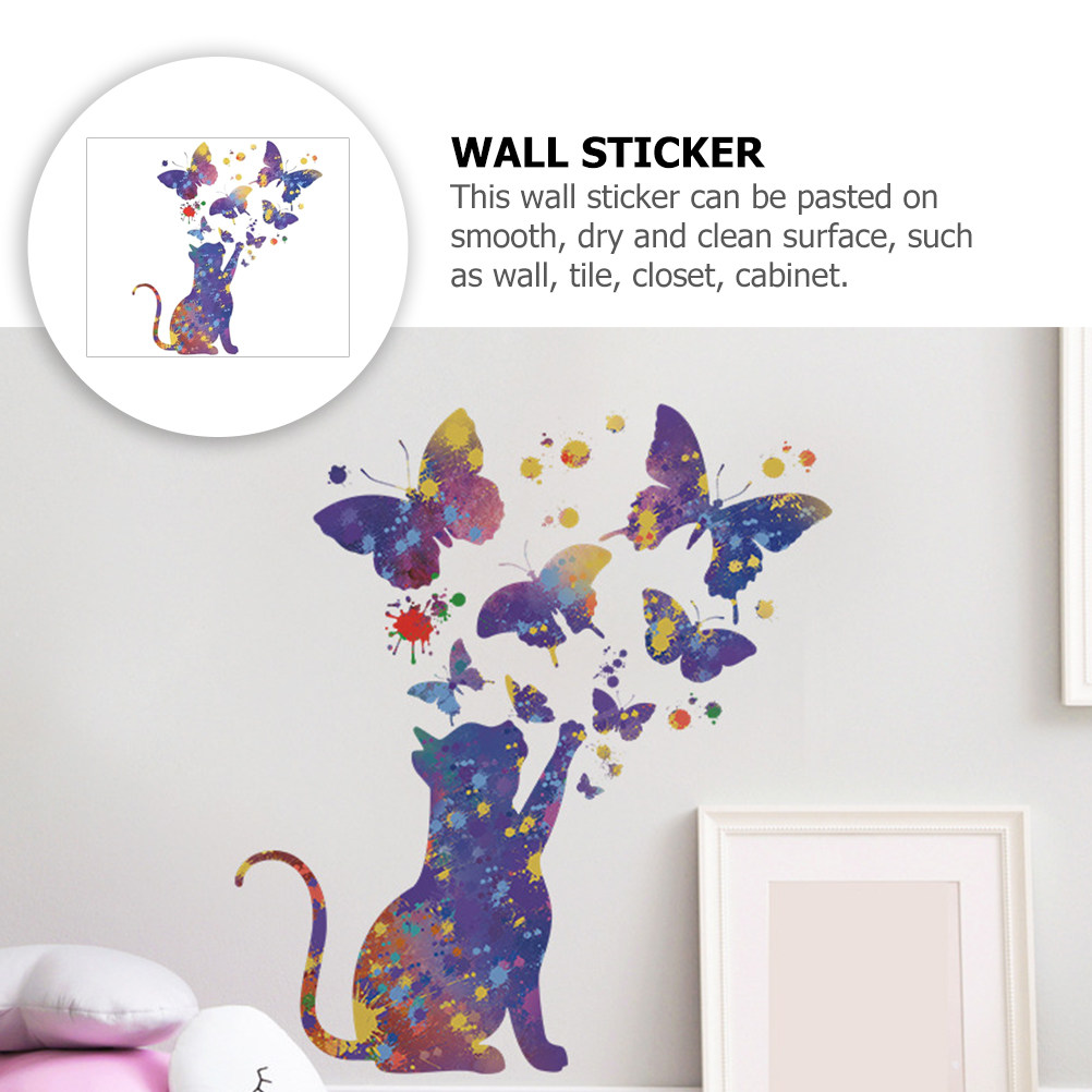 2 Sheets Cat Decal for Wall Bu - Home Decor Cat recension och pris