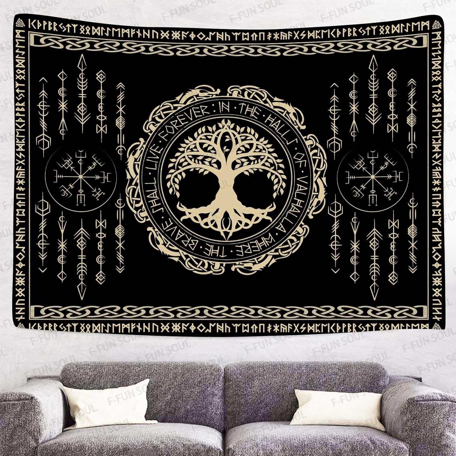 Norse Mythology Tapestry Indie - Aesthetic Tapestry recension och pris