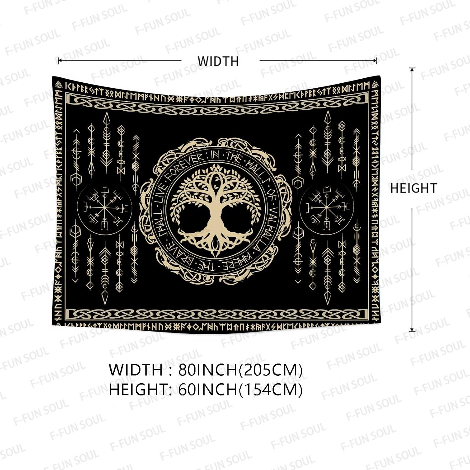 Norse Mythology Tapestry Indie - Aesthetic Tapestry recension och pris