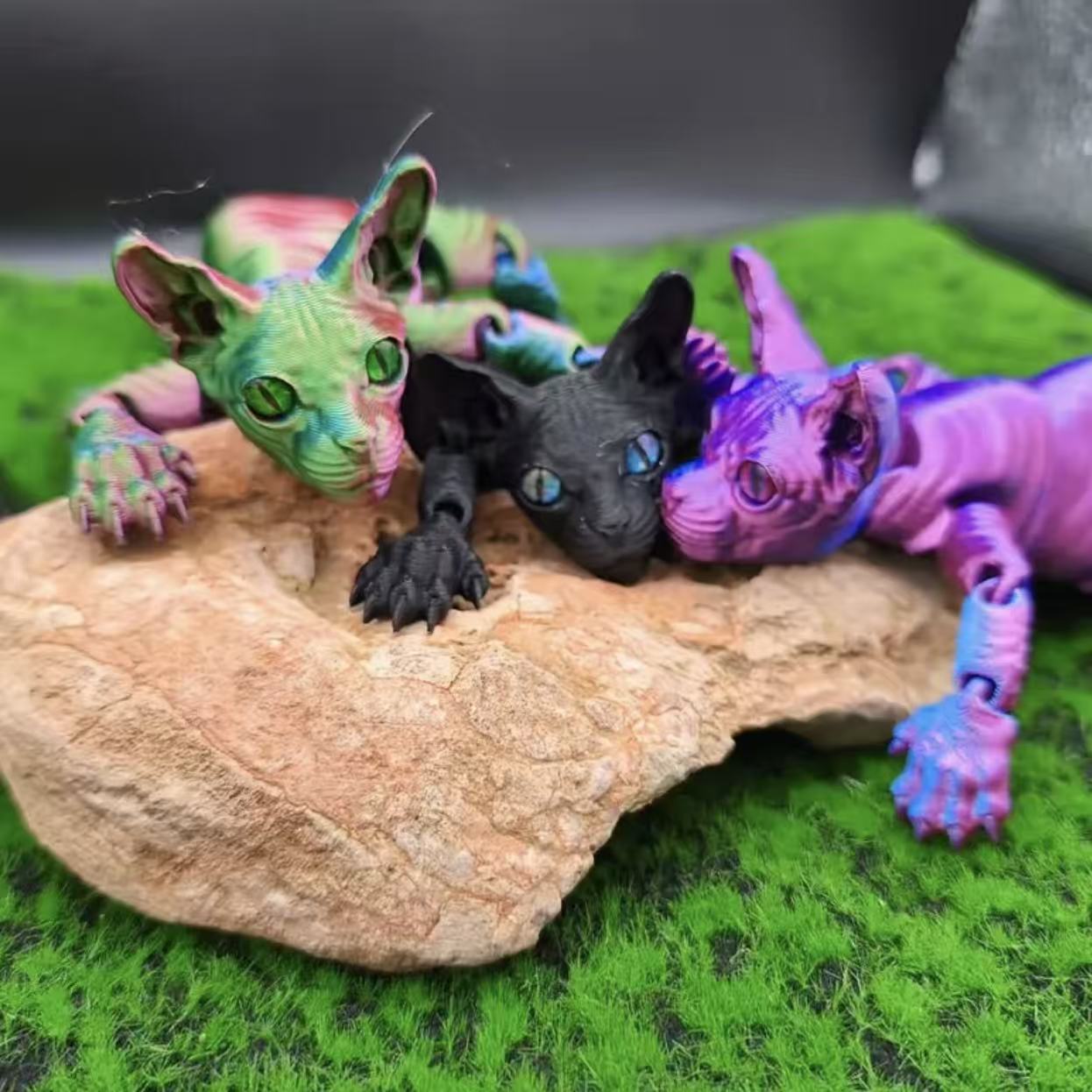1pc 3D Printed Sphynx Cat Figu - Home Decor Cat recension och pris