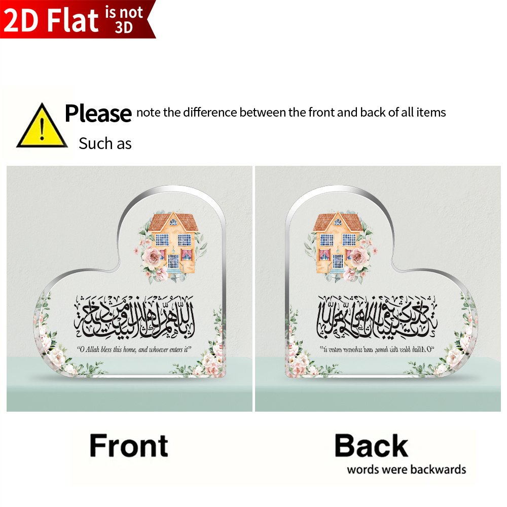 CIFBUY Acrylic Plaque 2D Flat  - Home Decor Gift recension och pris