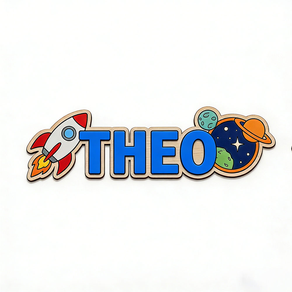 Personalized Space Rocket Name - Home Decor Zone recension och pris