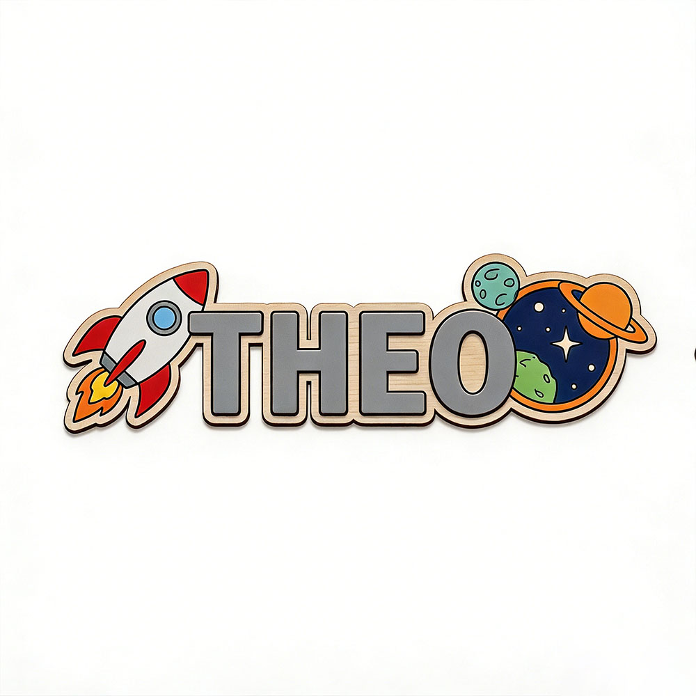 Personalized Space Rocket Name - Home Decor Zone recension och pris