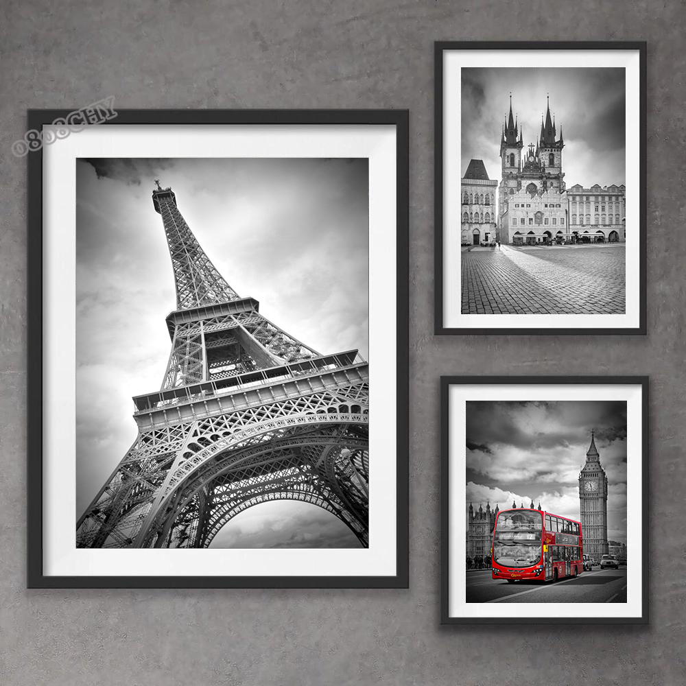 Black White Beautiful City New - Home Decor London recension och pris