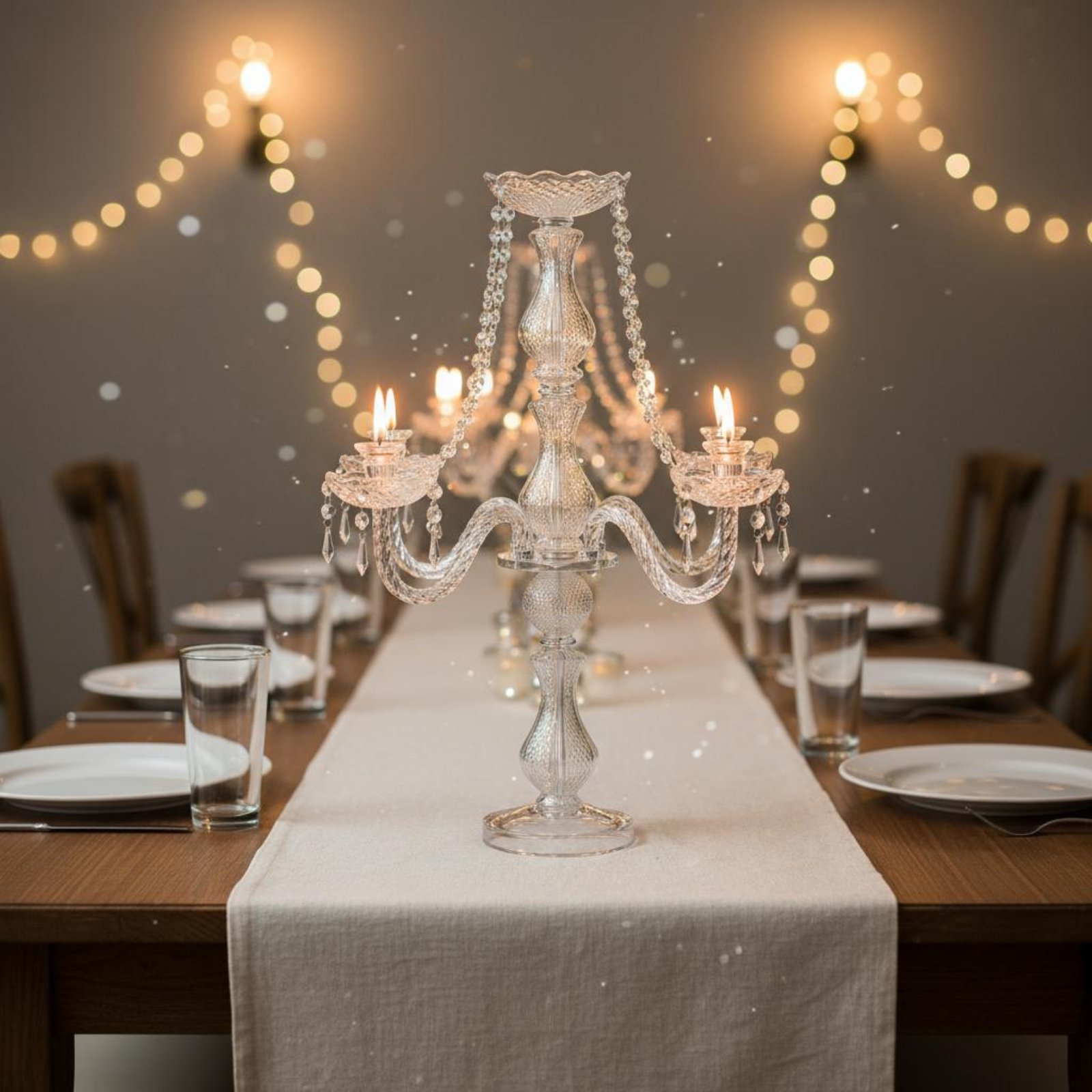 Crystal Candelabra Elegant Wed - Home Decor Luxury recension och pris