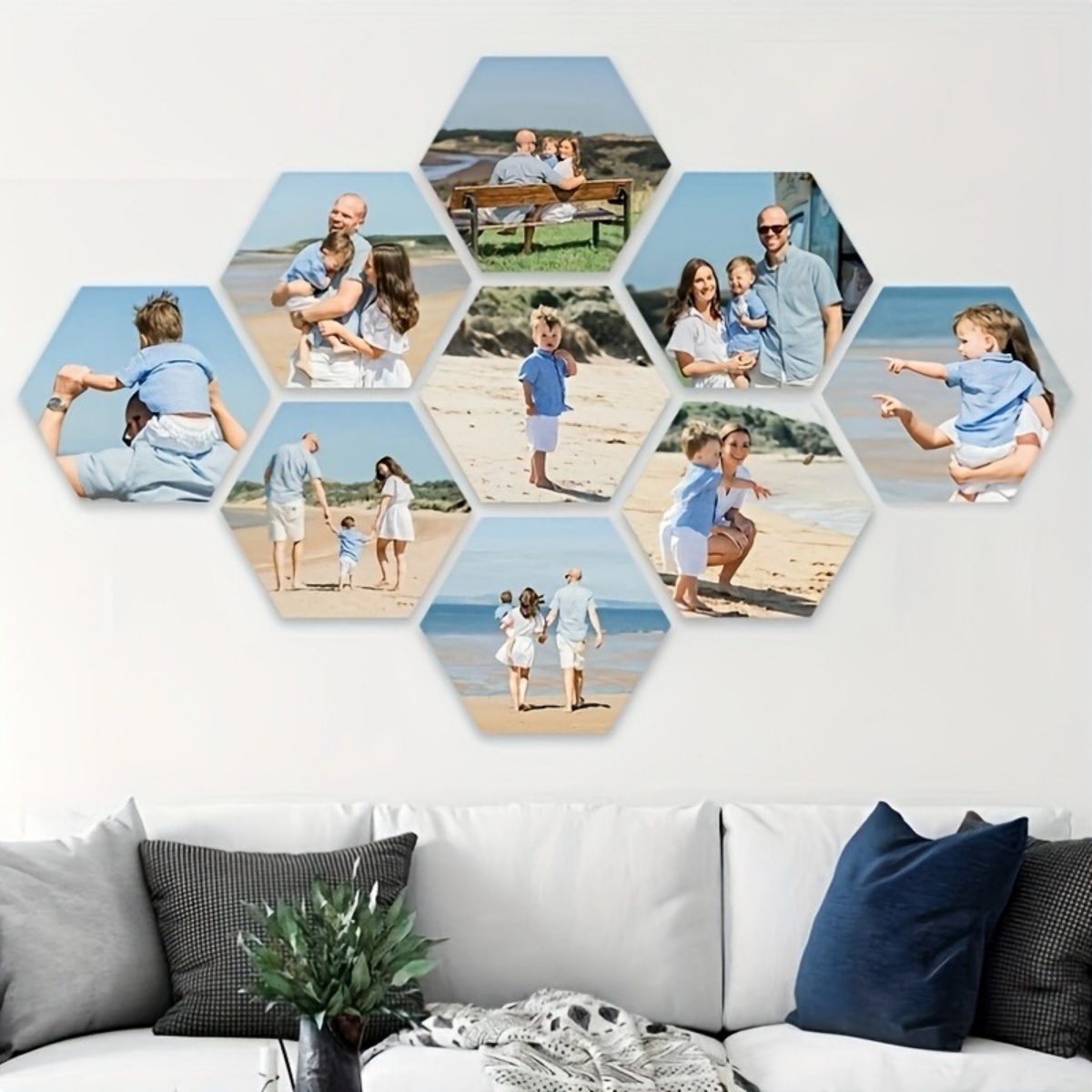 Custom Wall Decor — Modern Hex - Home Christmas Decor recension och pris