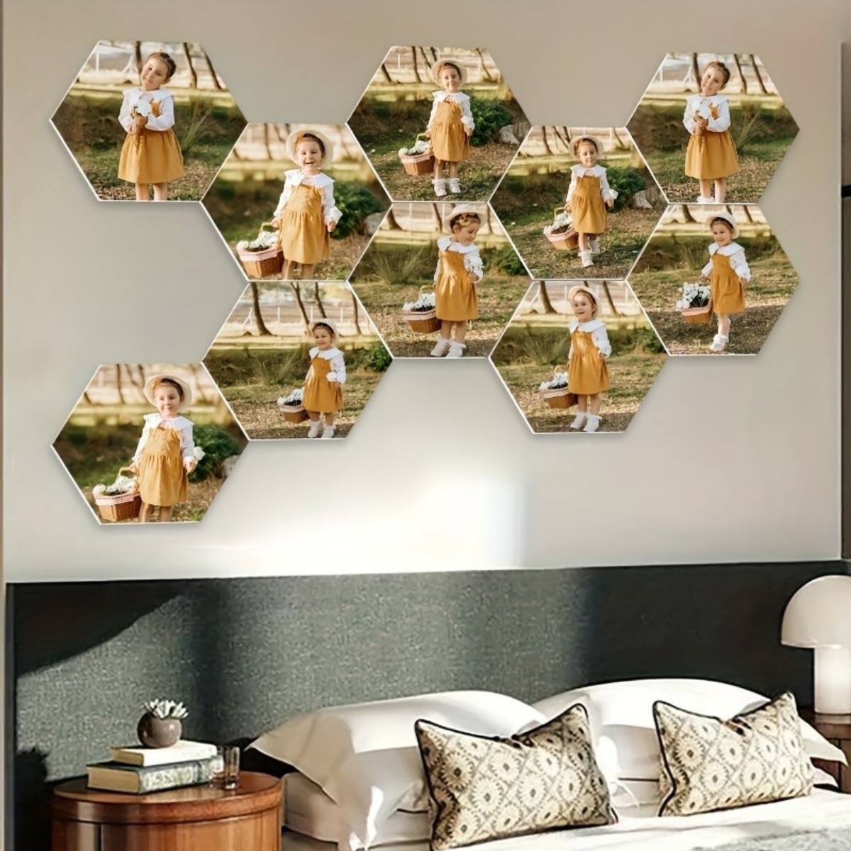 Custom Wall Decor — Modern Hex - Home Christmas Decor recension och pris