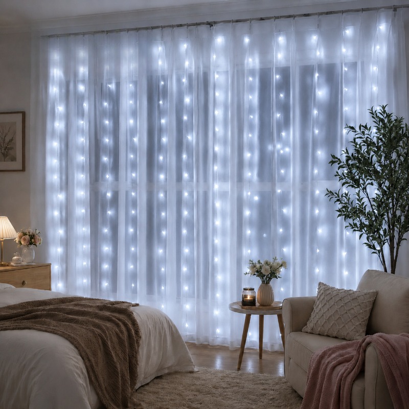 3/4/6m Curtain LED String Ligh - String Curtain Light recension och pris