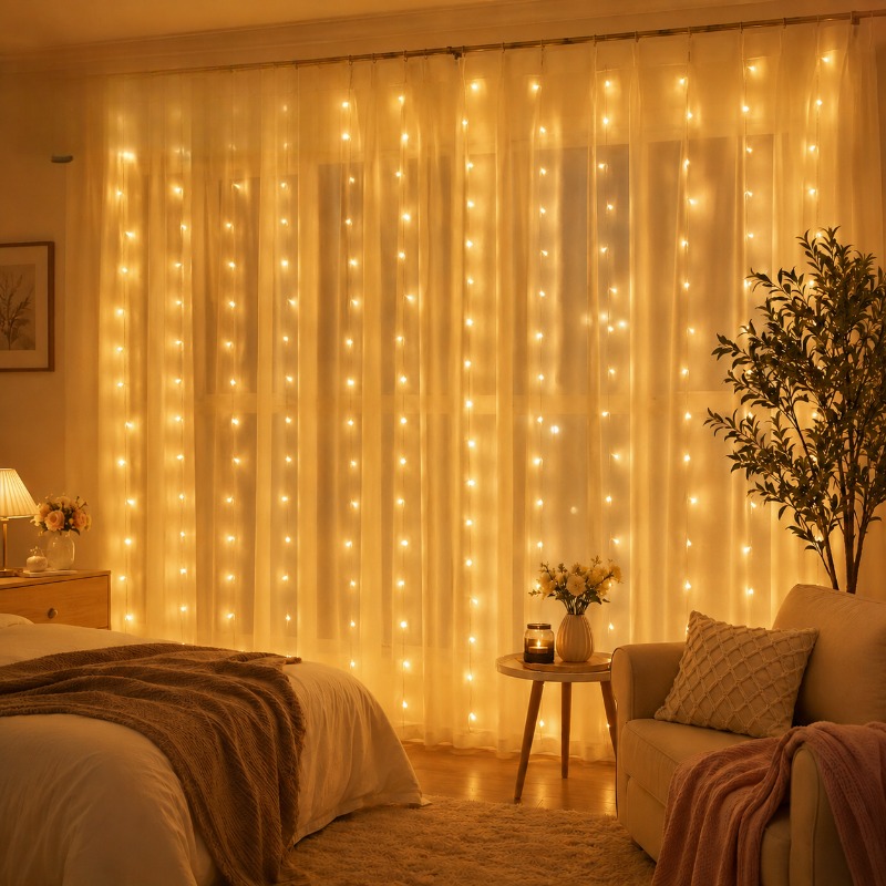 3/4/6m Curtain LED String Ligh - String Curtain Light recension och pris