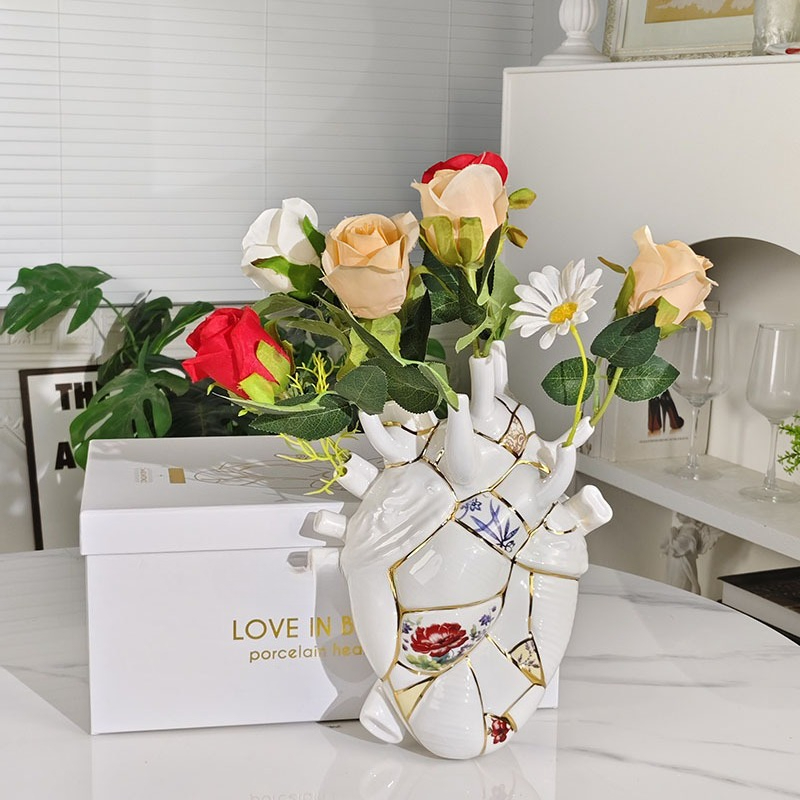 Heart vase Living room wine ca - Home Decor Luxury recension och pris