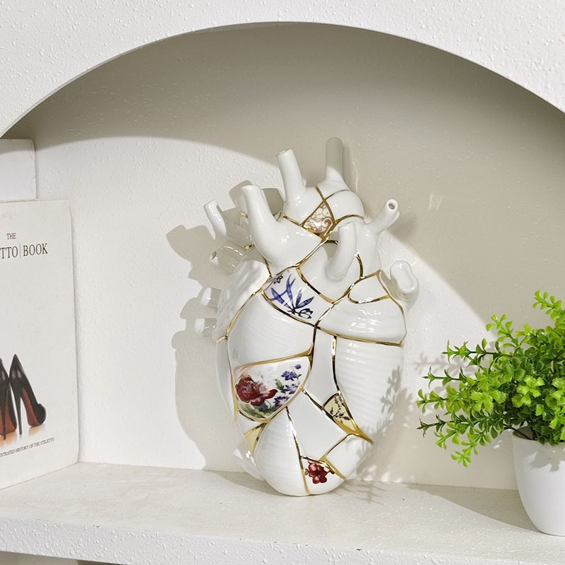 Heart vase Living room wine ca - Home Decor Luxury recension och pris