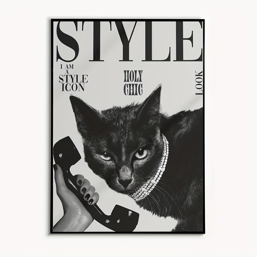 Retro Black Cat Making And Rec - Home Decor Cat recension och pris