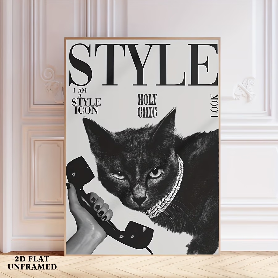 Retro Black Cat Making And Rec - Home Decor Cat recension och pris