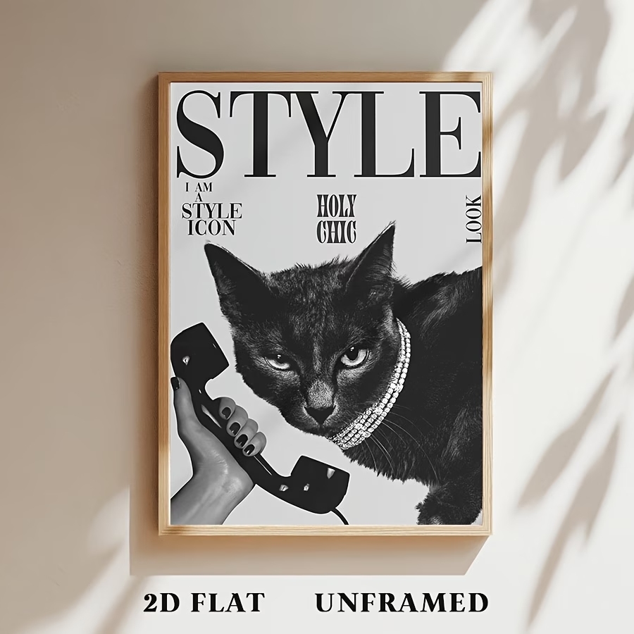 Retro Black Cat Making And Rec - Home Decor Cat recension och pris