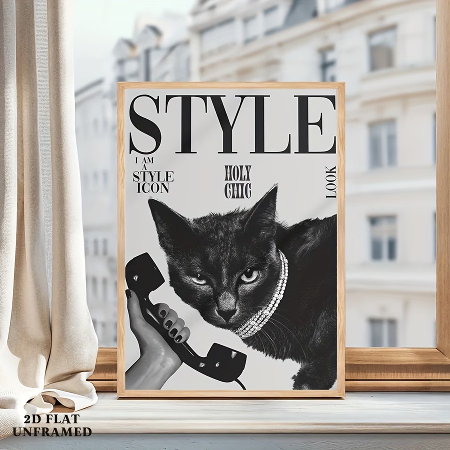 Retro Black Cat Making And Rec - Home Decor Cat recension och pris
