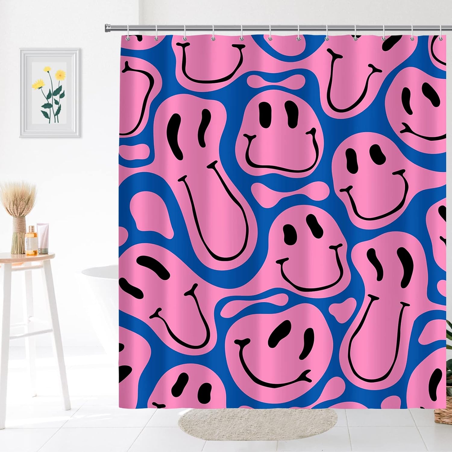 Cute Funny Emoji Face Print Sh - Home Decor Emoji recension och pris