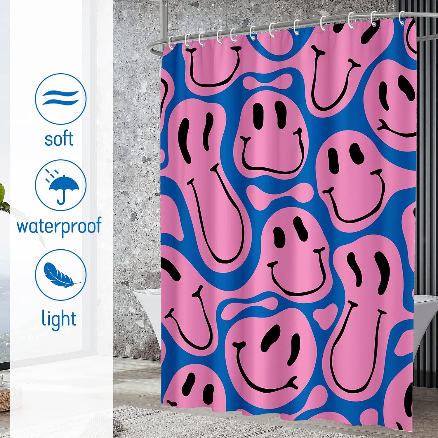 Cute Funny Emoji Face Print Sh - Home Decor Emoji recension och pris