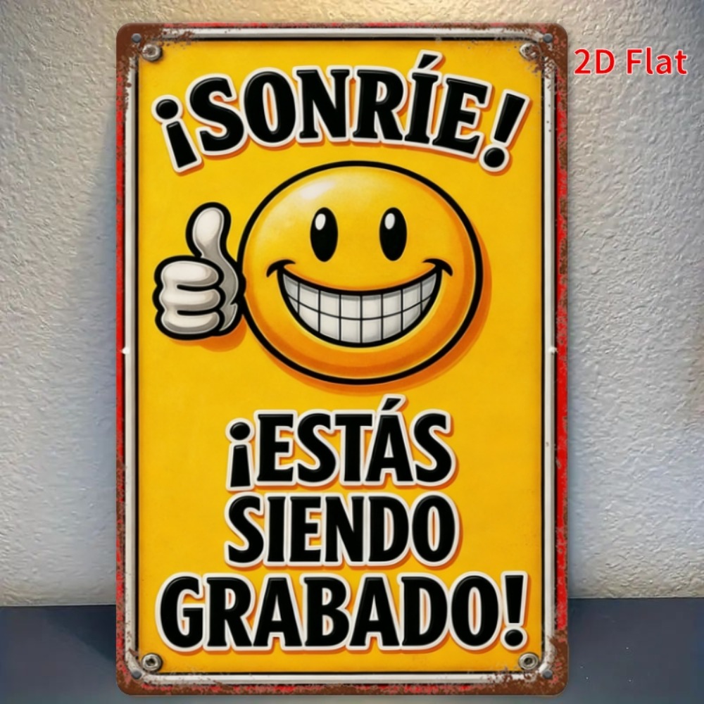 Tin Sign - Smile You Are Being - Home Decor Emoji recension och pris