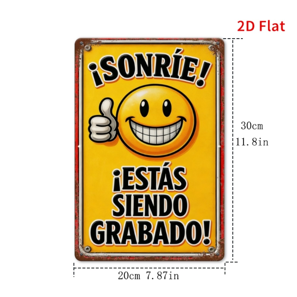 Tin Sign - Smile You Are Being - Home Decor Emoji recension och pris