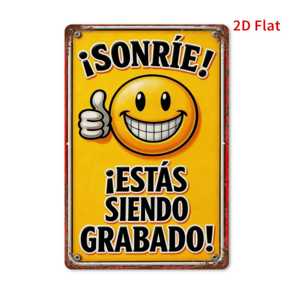 Tin Sign - Smile You Are Being - Home Decor Emoji recension och pris
