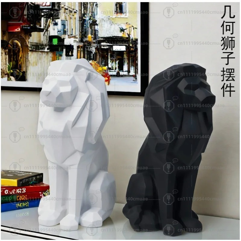 Nordic geometric lion ornament - Home Decor Handicraft recension och pris