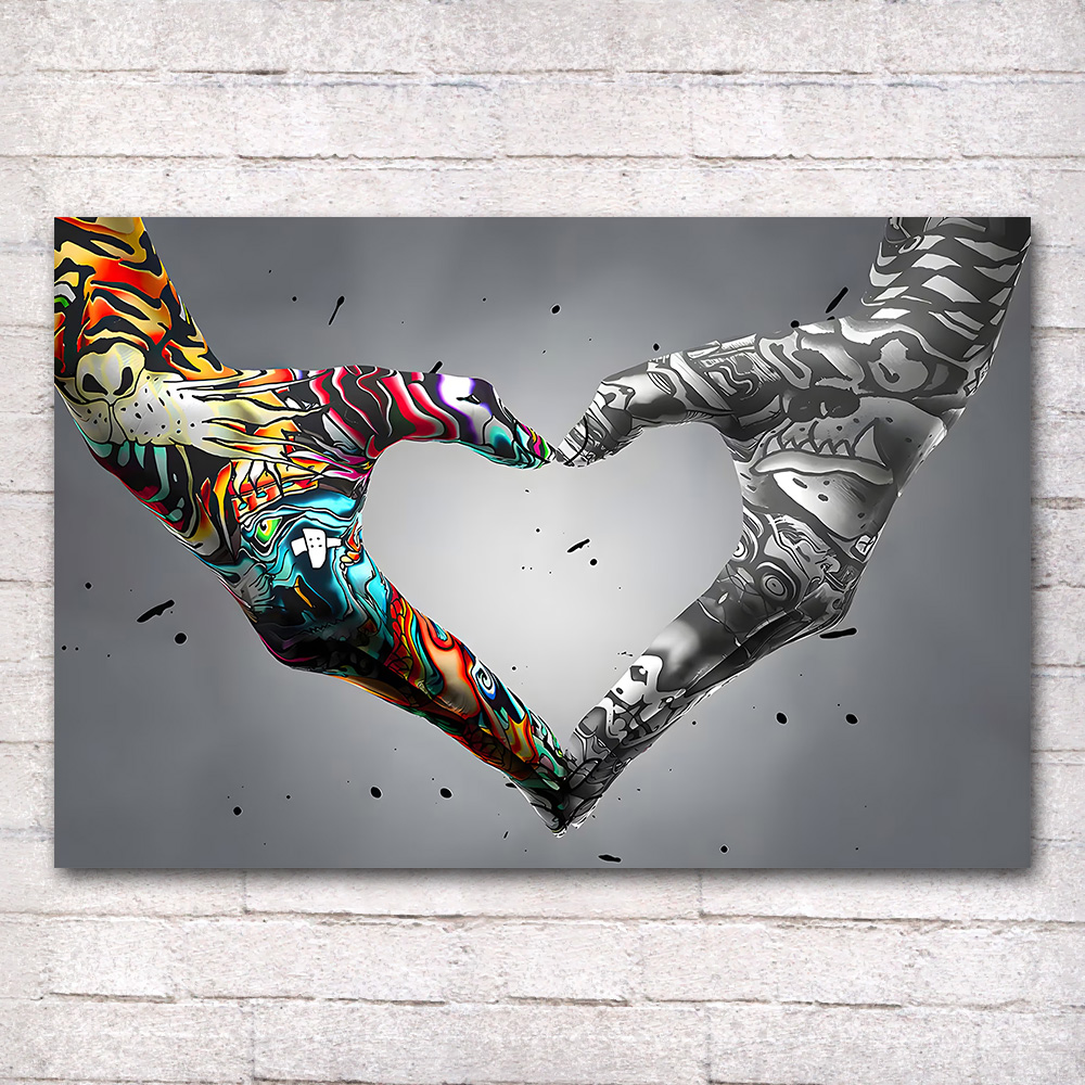Graffiti Hand Love Canvas Pain - Home Decor Niche recension och pris