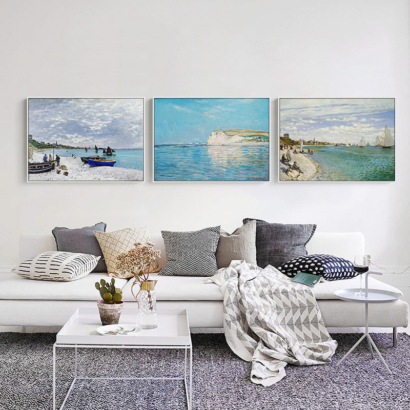 Famous Monet Poster Canvas Pai - Home Decor Japandi recension och pris