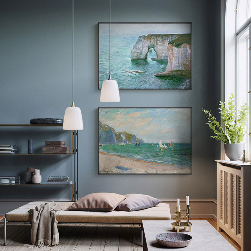 Famous Monet Poster Canvas Pai - Home Decor Japandi recension och pris