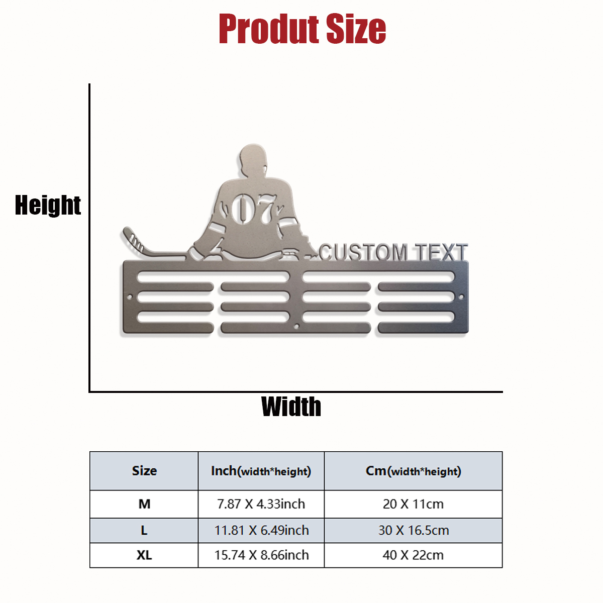 1pc Custom Ice Hockey Metal Me - Home Christmas Decor recension och pris