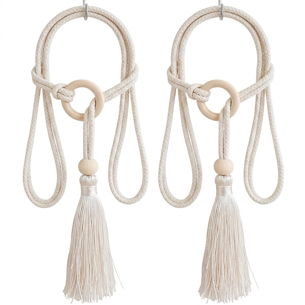 Curtain Tiebacks 1 Pair Modern - Home Decor Luxury recension och pris