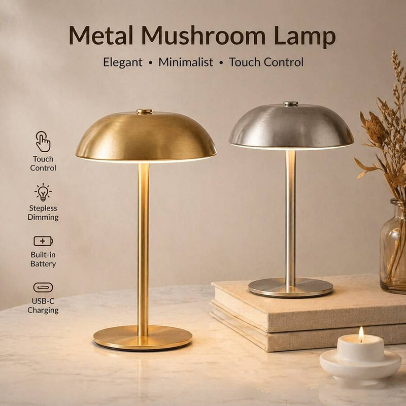 Cute Mushroom Table Lamp, Touc - Home Decor Gift recension och pris
